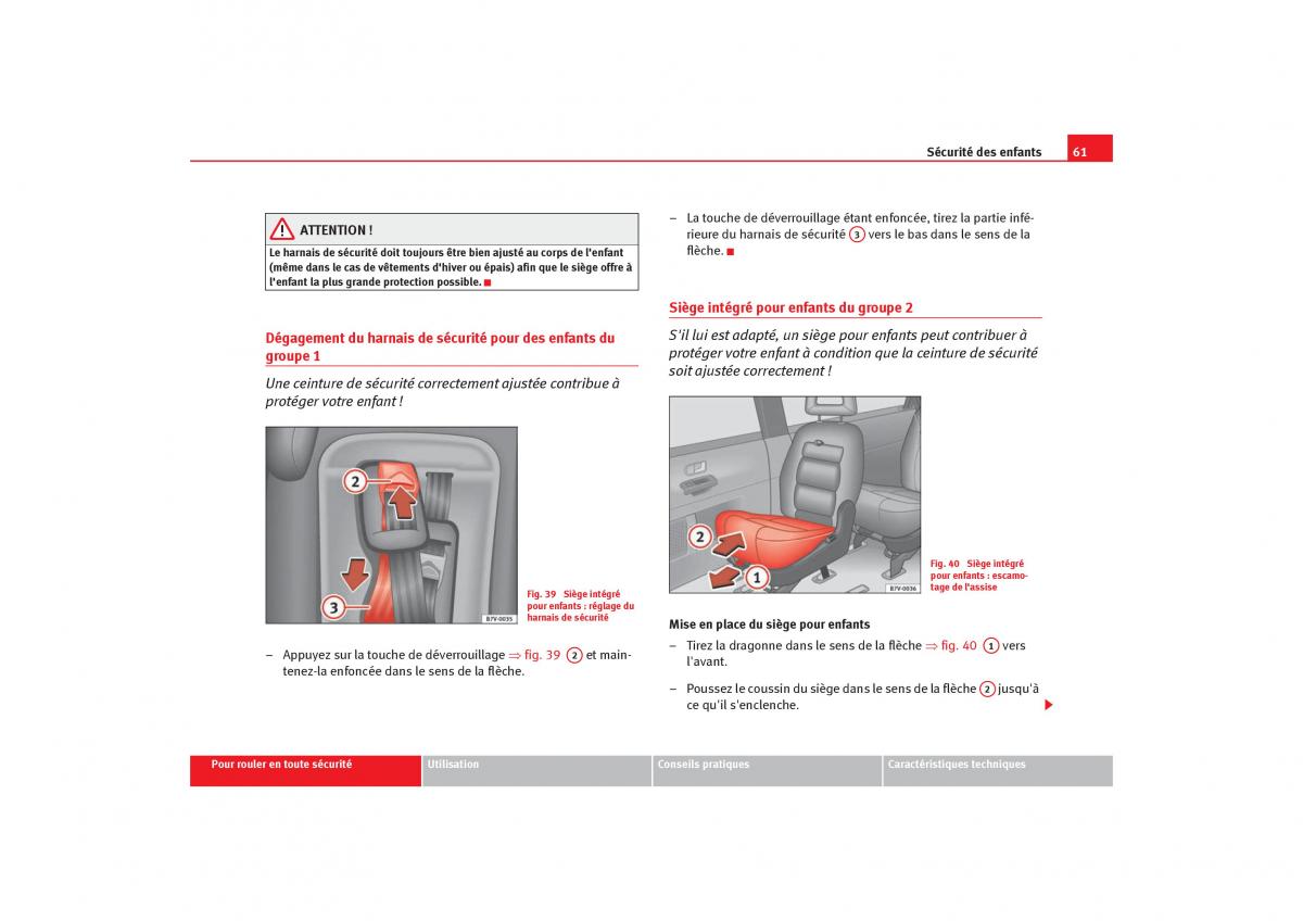 Seat Alhambra I 1 manuel du proprietaire / page 63