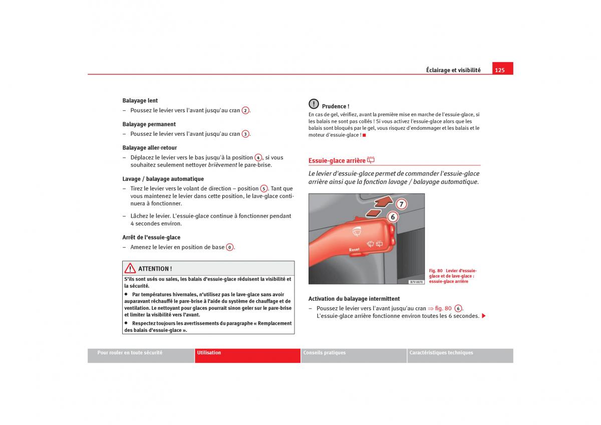 Seat Alhambra I 1 manuel du proprietaire / page 127