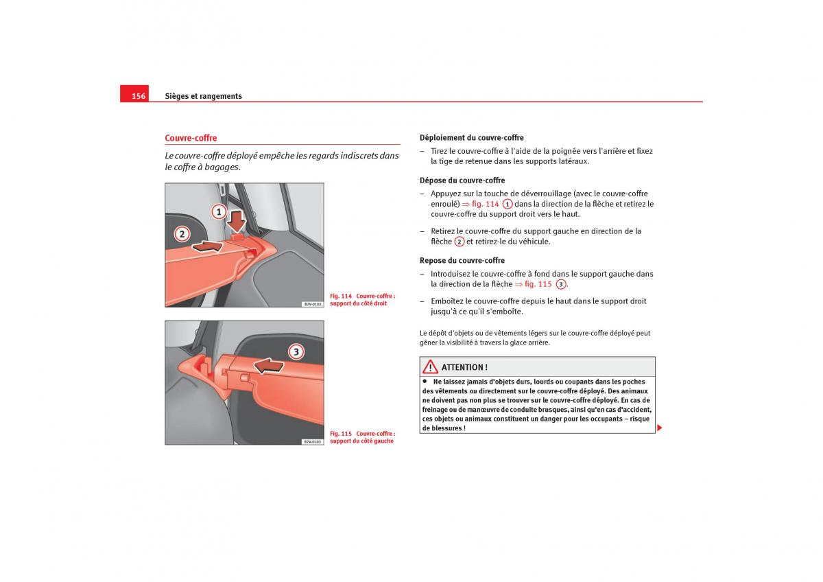 Seat Alhambra I 1 manuel du proprietaire / page 158