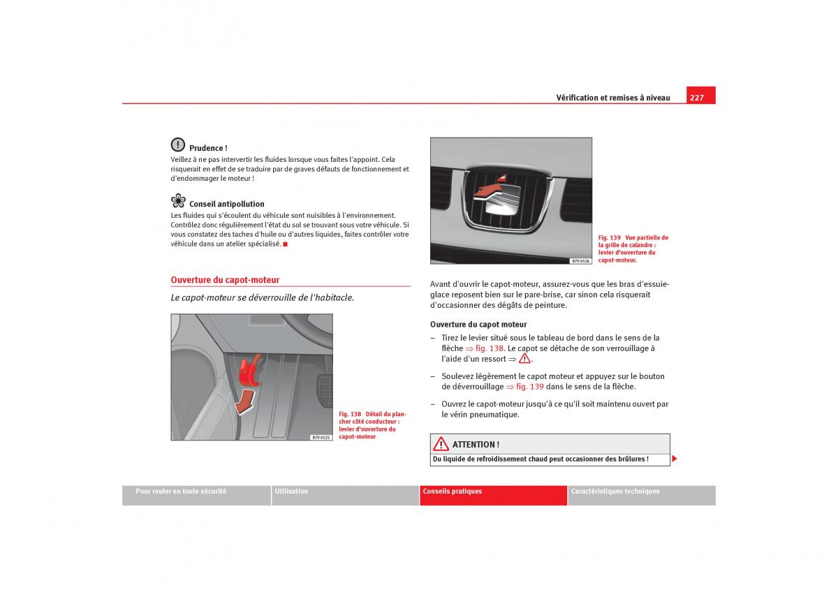 Seat Alhambra I 1 manuel du proprietaire / page 229