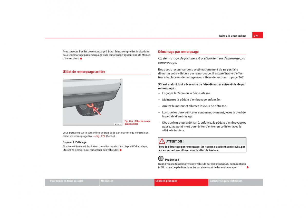 Seat Alhambra I 1 manuel du proprietaire / page 273