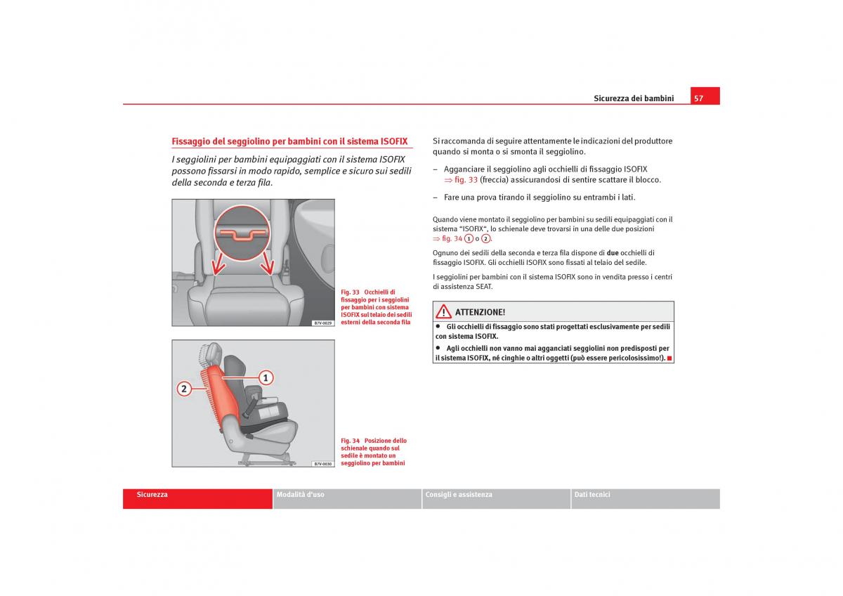 Seat Alhambra I 1 manuale del proprietario / page 59