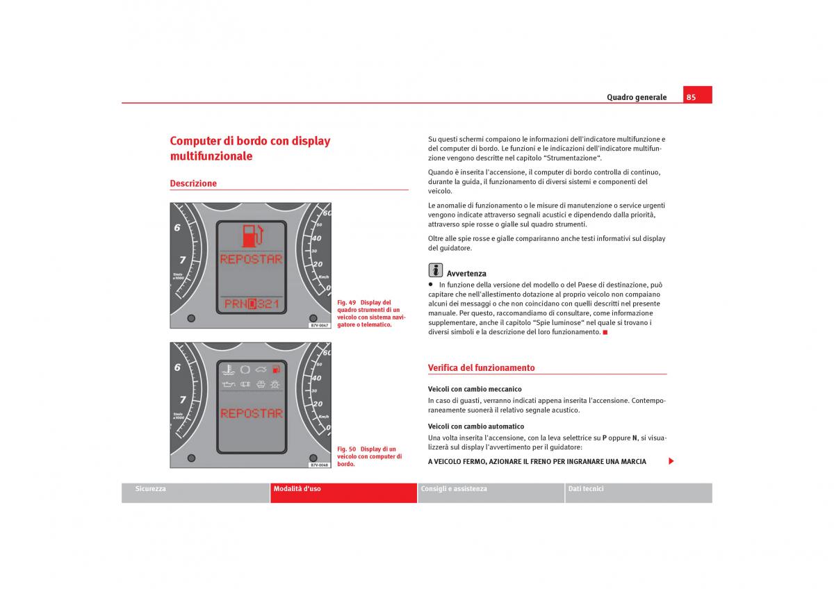 Seat Alhambra I 1 manuale del proprietario / page 87