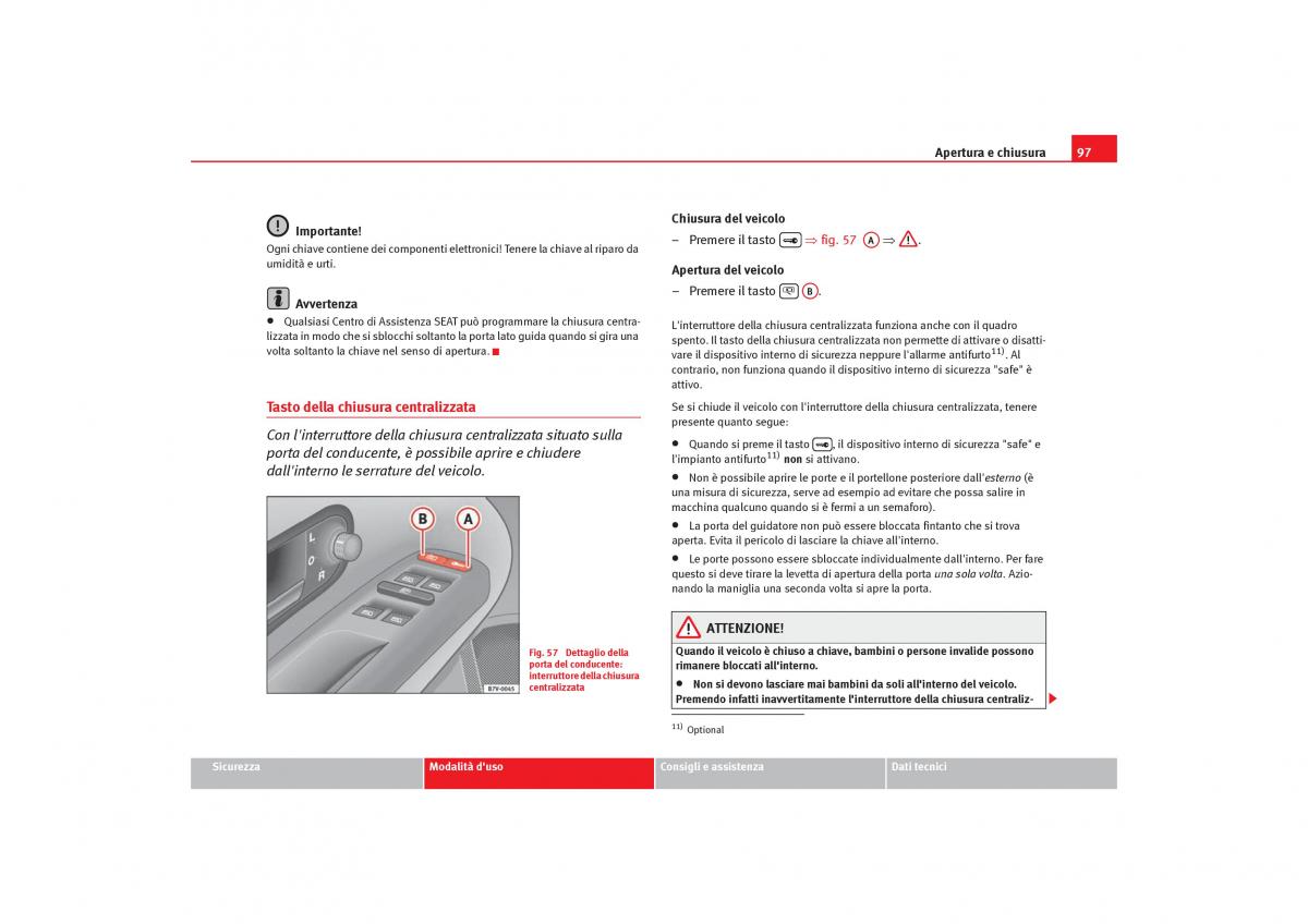 Seat Alhambra I 1 manuale del proprietario / page 99