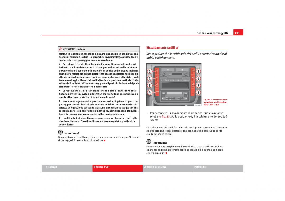 Seat Alhambra I 1 manuale del proprietario / page 135