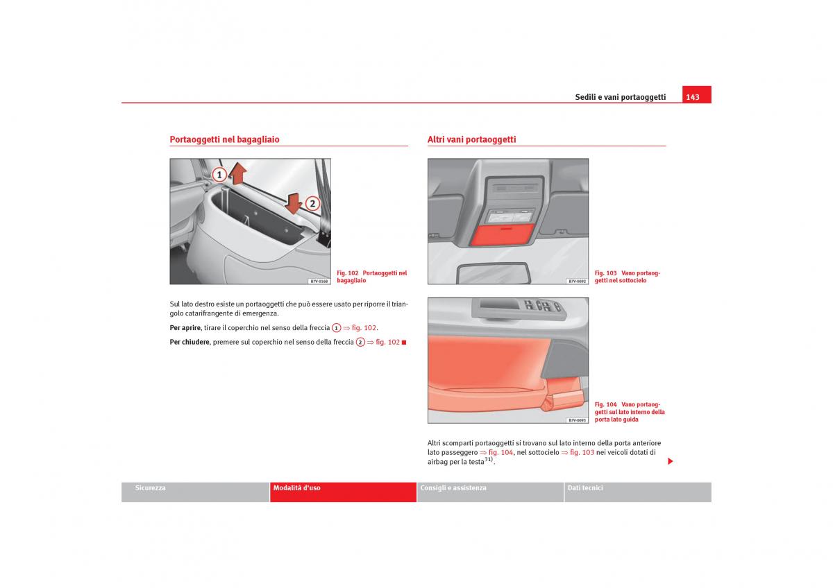 Seat Alhambra I 1 manuale del proprietario / page 145