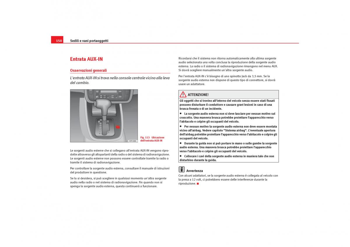 Seat Alhambra I 1 manuale del proprietario / page 152