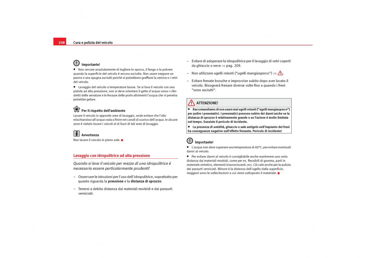 Seat Alhambra I 1 manuale del proprietario / page 210