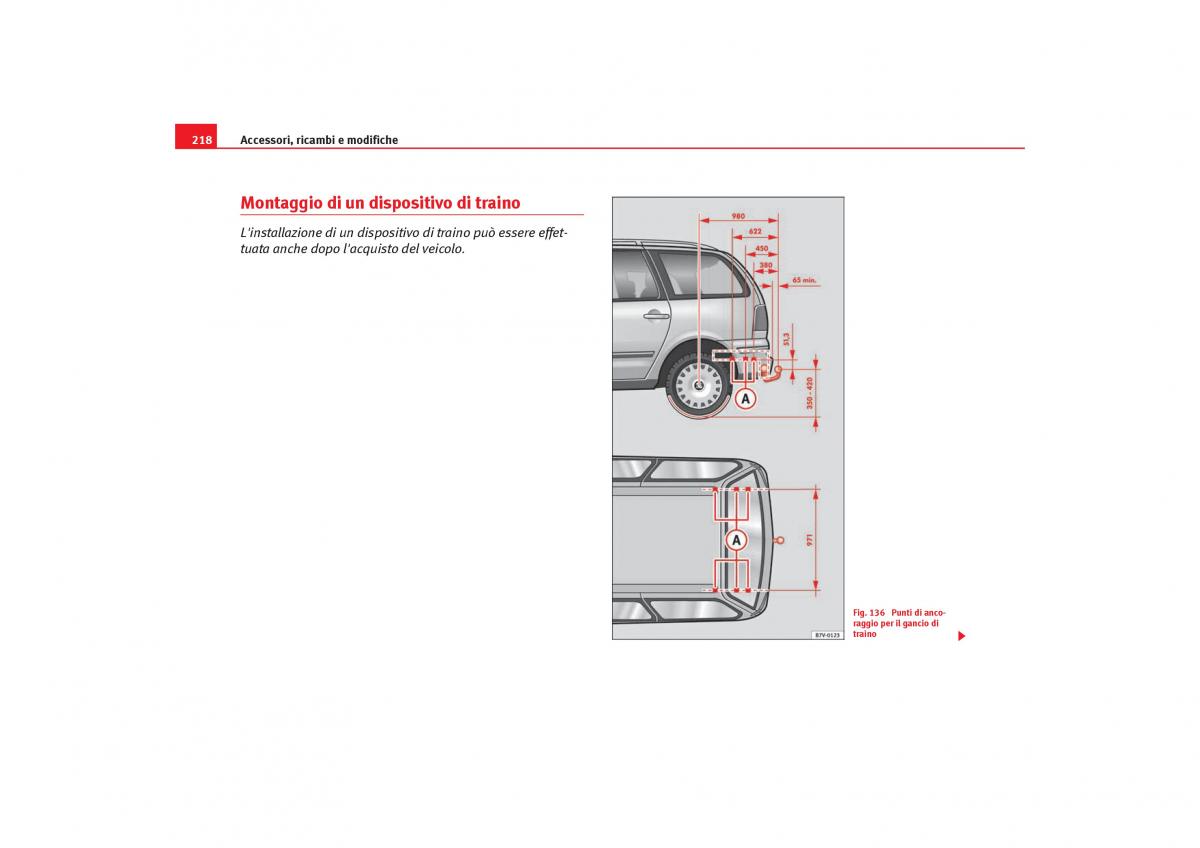 Seat Alhambra I 1 manuale del proprietario / page 220