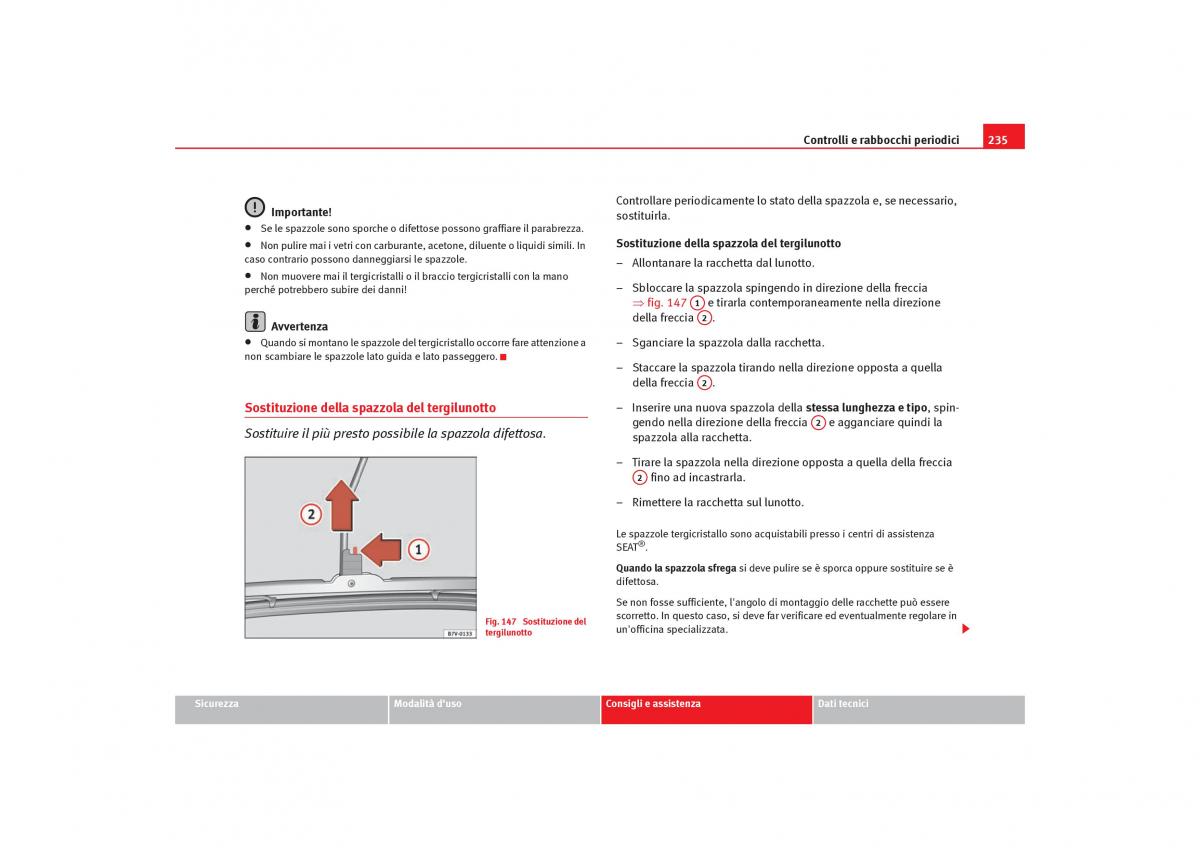 Seat Alhambra I 1 manuale del proprietario / page 237