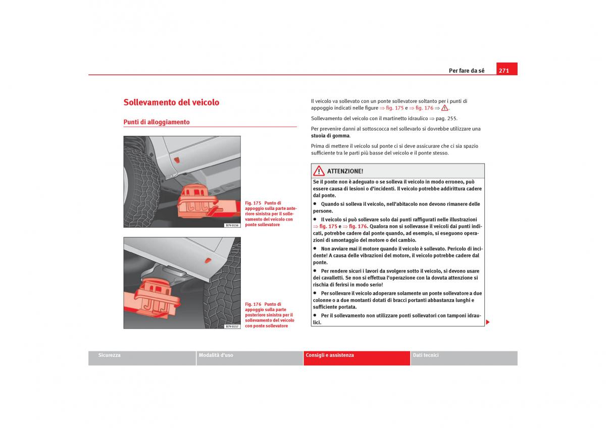 Seat Alhambra I 1 manuale del proprietario / page 273