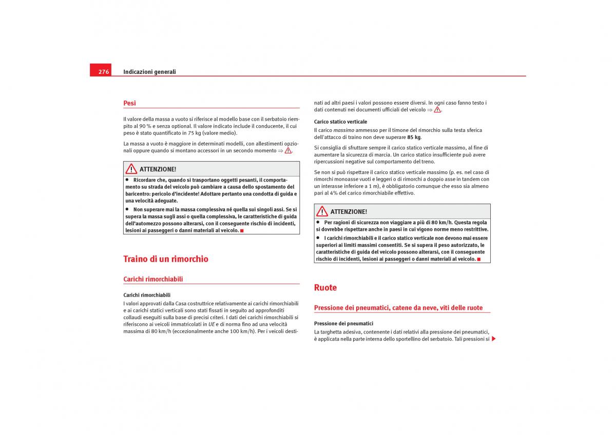 Seat Alhambra I 1 manuale del proprietario / page 278