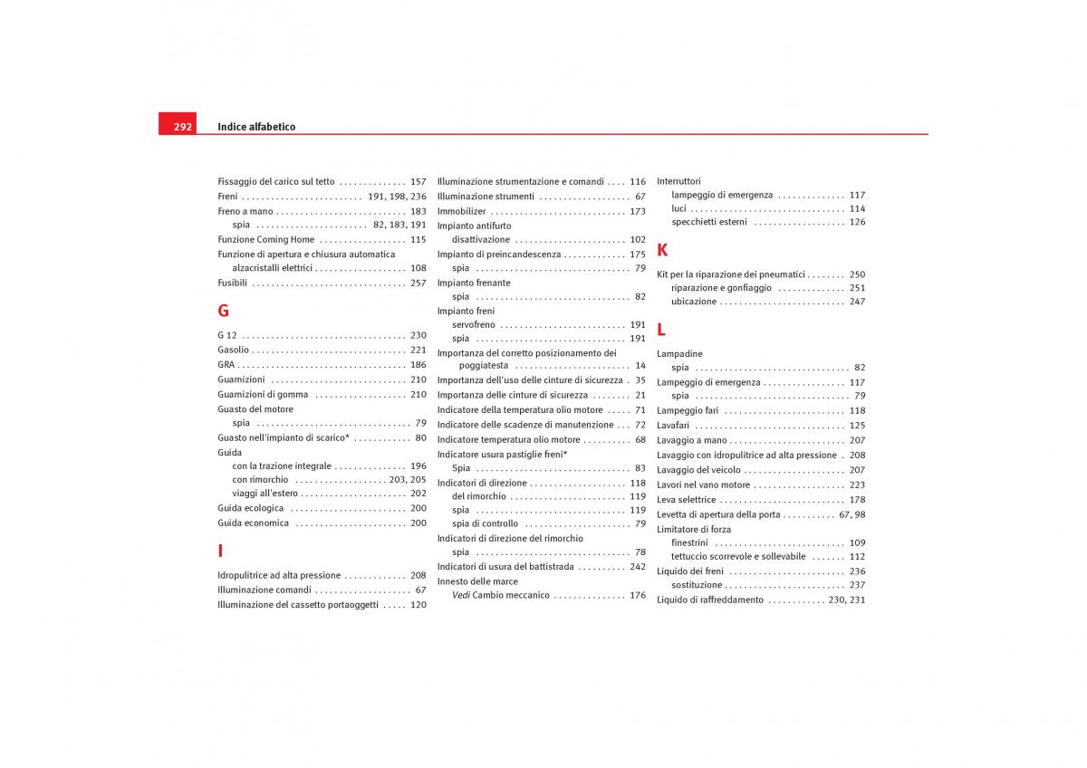 Seat Alhambra I 1 manuale del proprietario / page 294