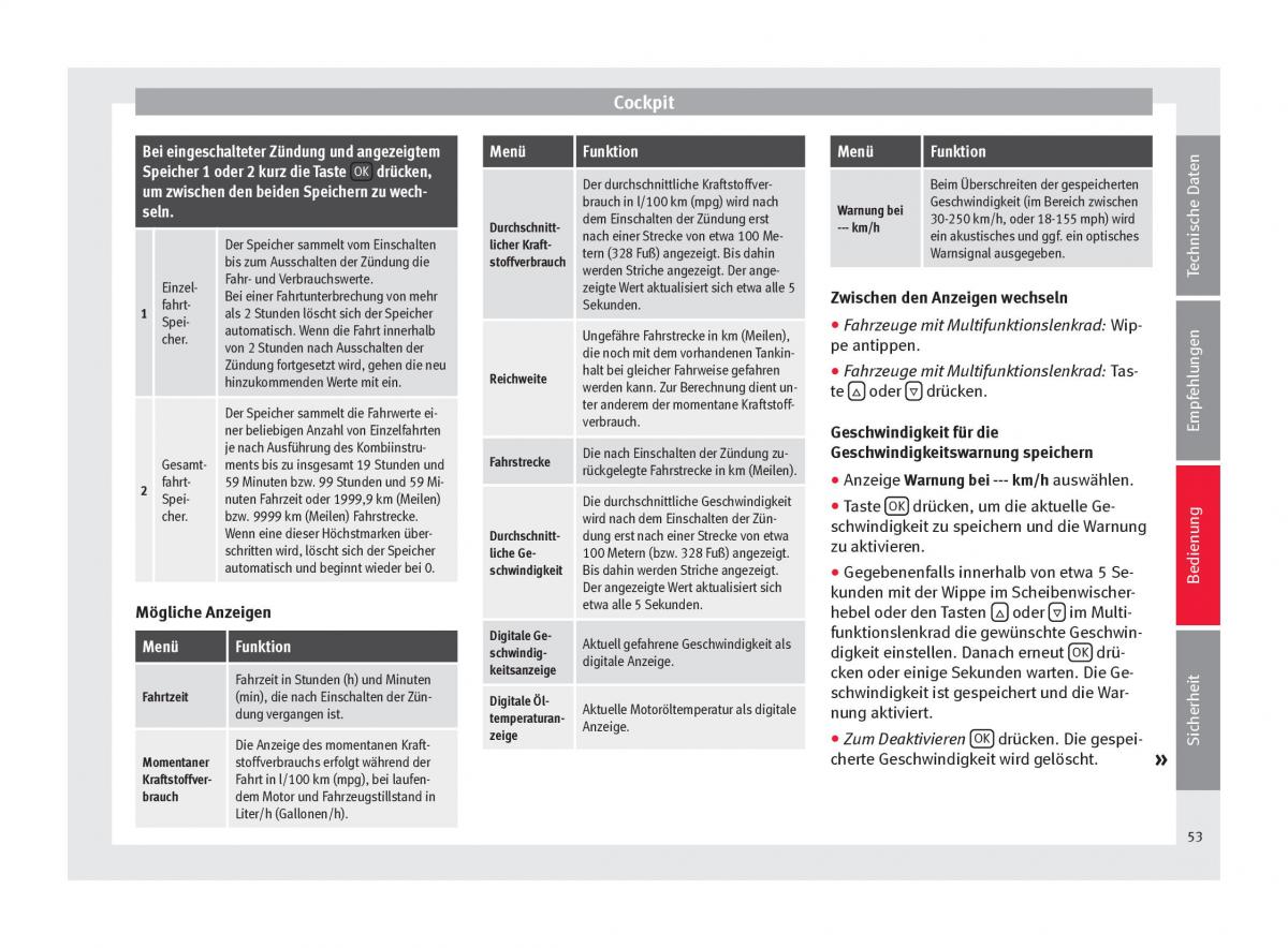 Seat Alhambra II 2 Handbuch / page 55