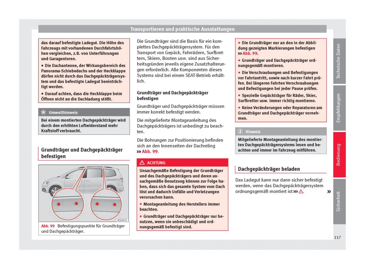 Seat Alhambra II 2 Handbuch / page 119