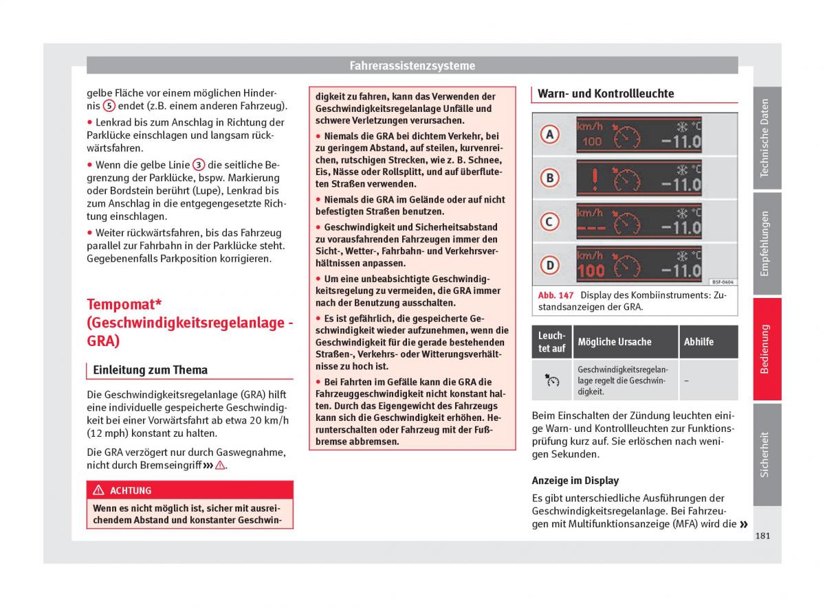 Seat Alhambra II 2 Handbuch / page 183