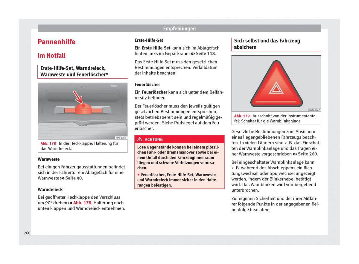 Seat Alhambra II 2 Handbuch / page 262