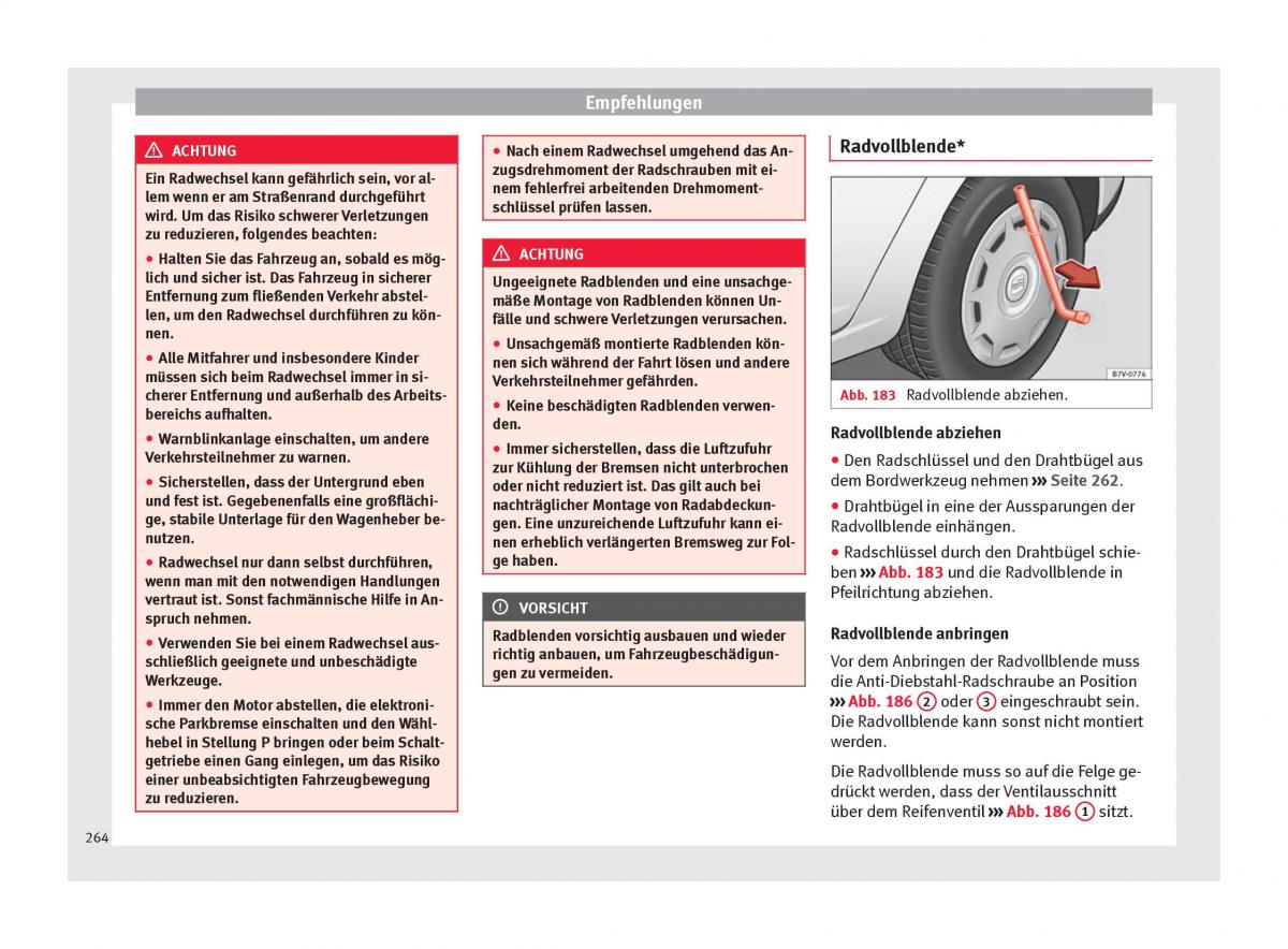 Seat Alhambra II 2 Handbuch / page 266