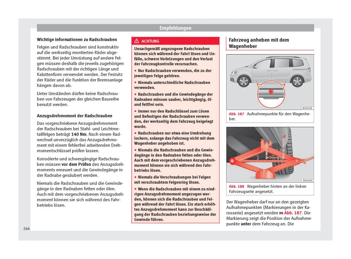 Seat Alhambra II 2 Handbuch / page 268