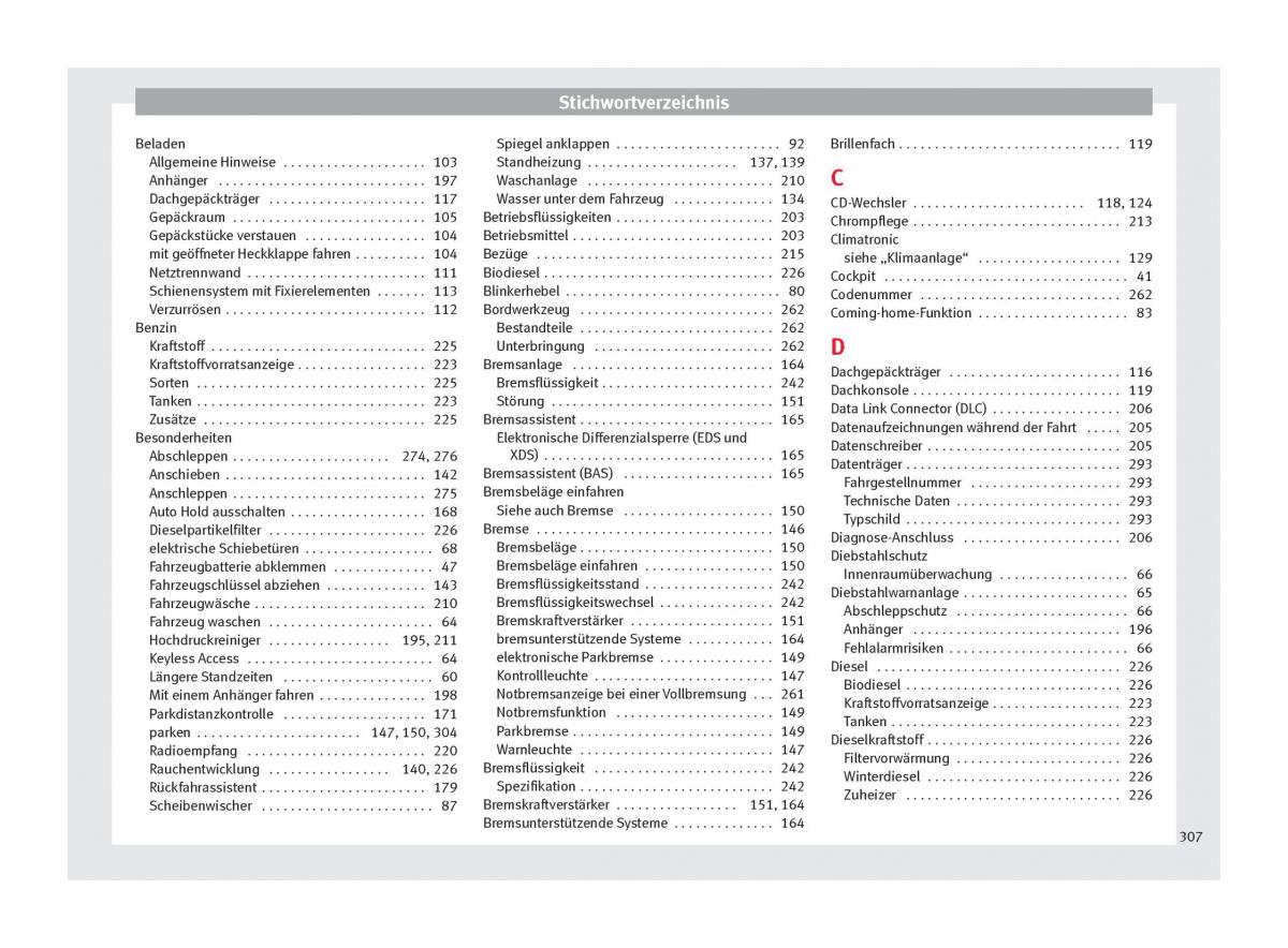 Seat Alhambra II 2 Handbuch / page 309