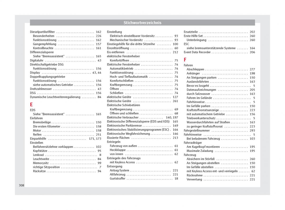 Seat Alhambra II 2 Handbuch / page 310