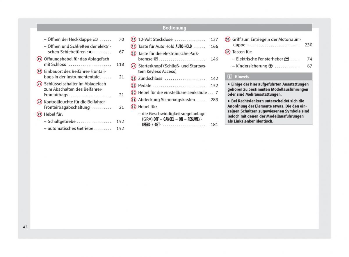 Seat Alhambra II 2 Handbuch / page 44