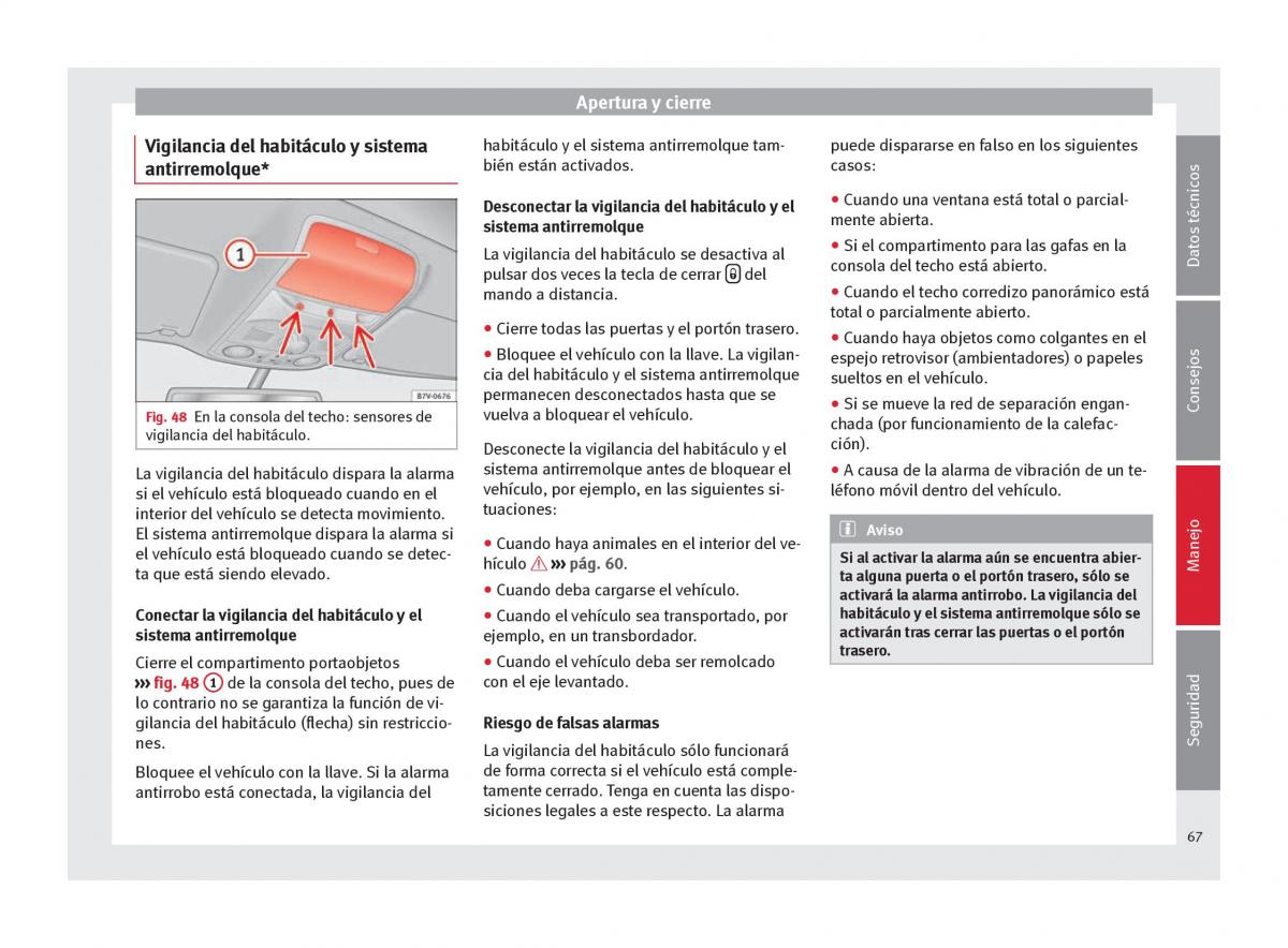 Seat Alhambra II 2 manual del propietario / page 69