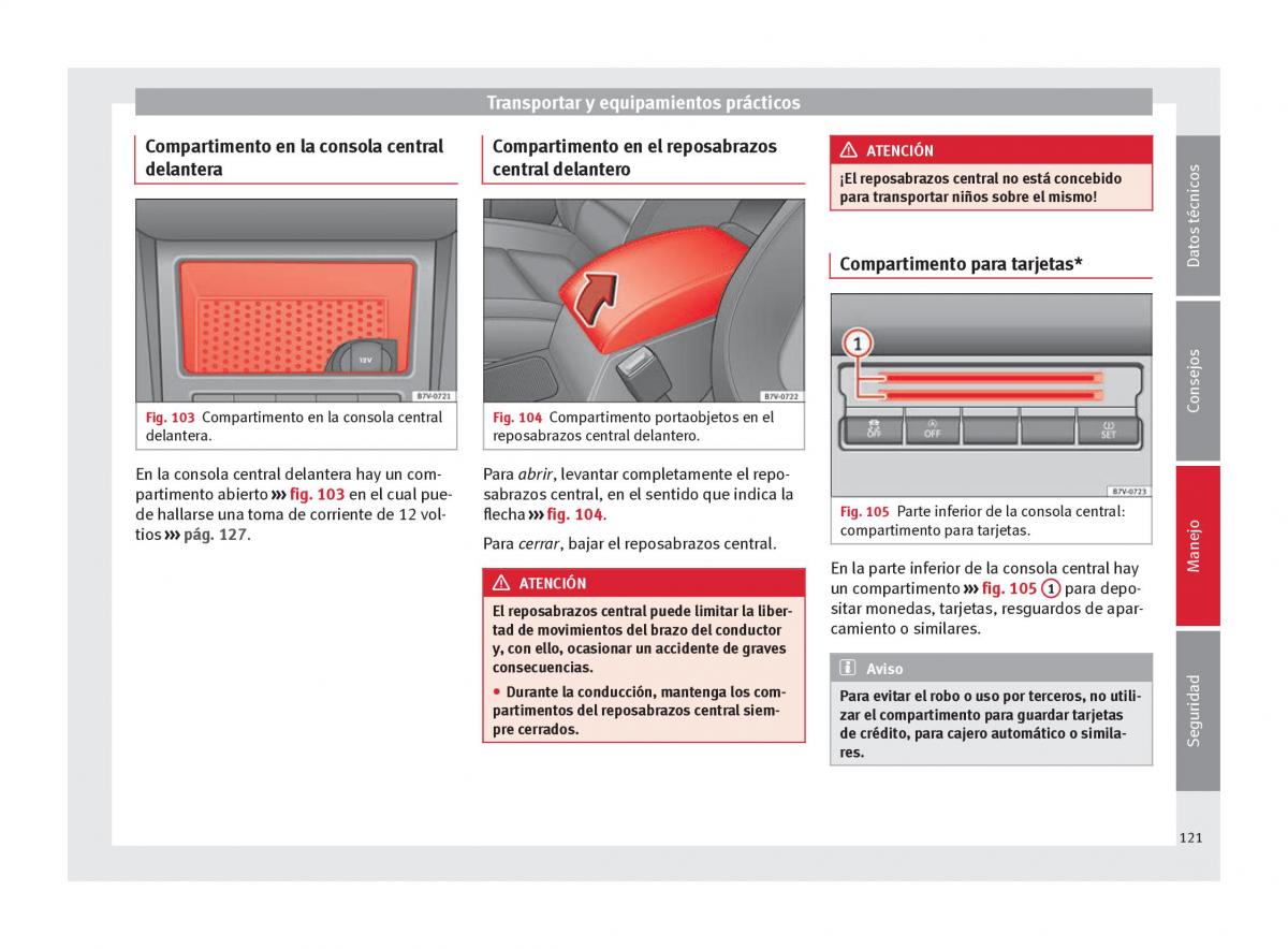 Seat Alhambra II 2 manual del propietario / page 123