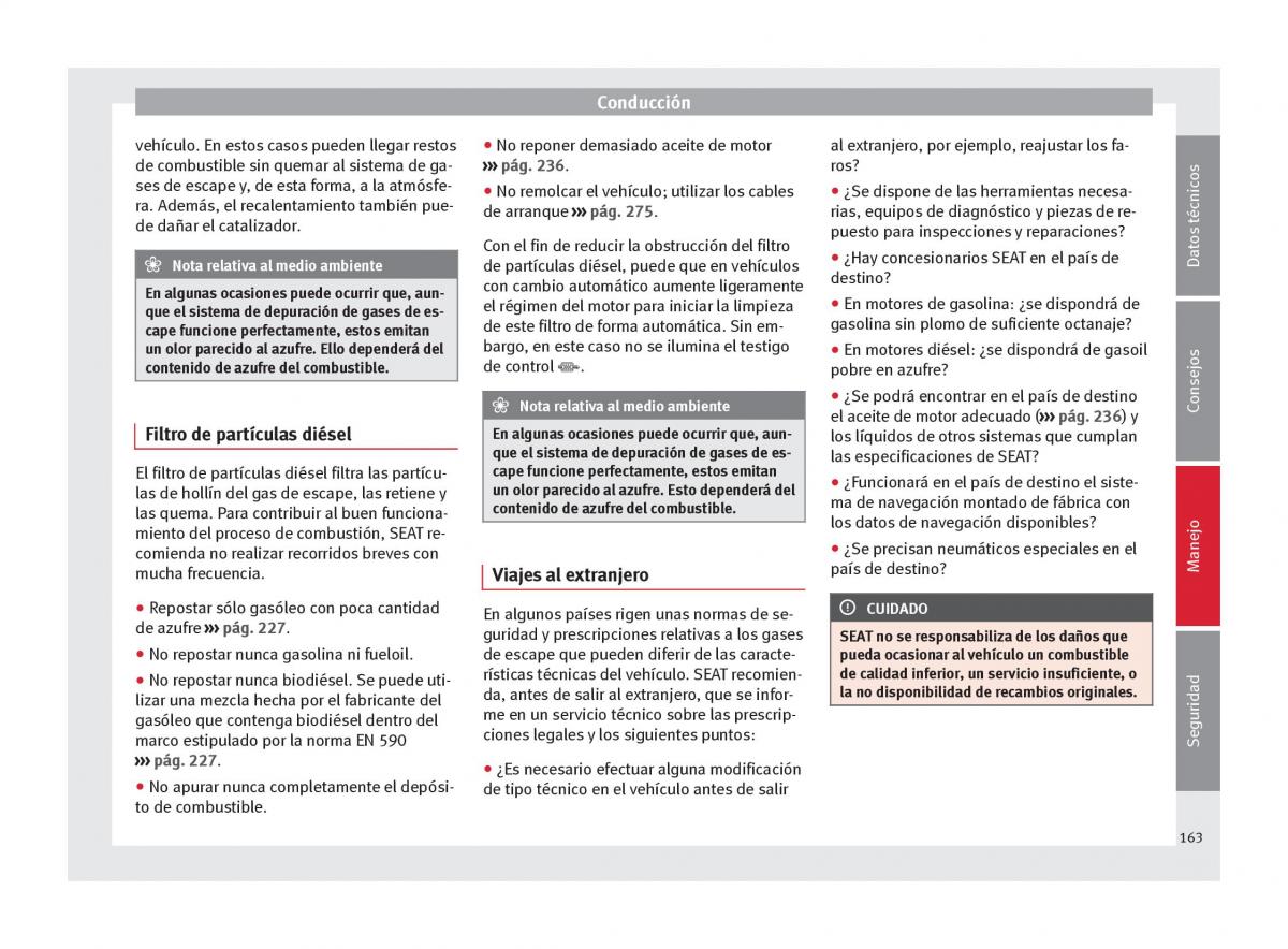 Seat Alhambra II 2 manual del propietario / page 165