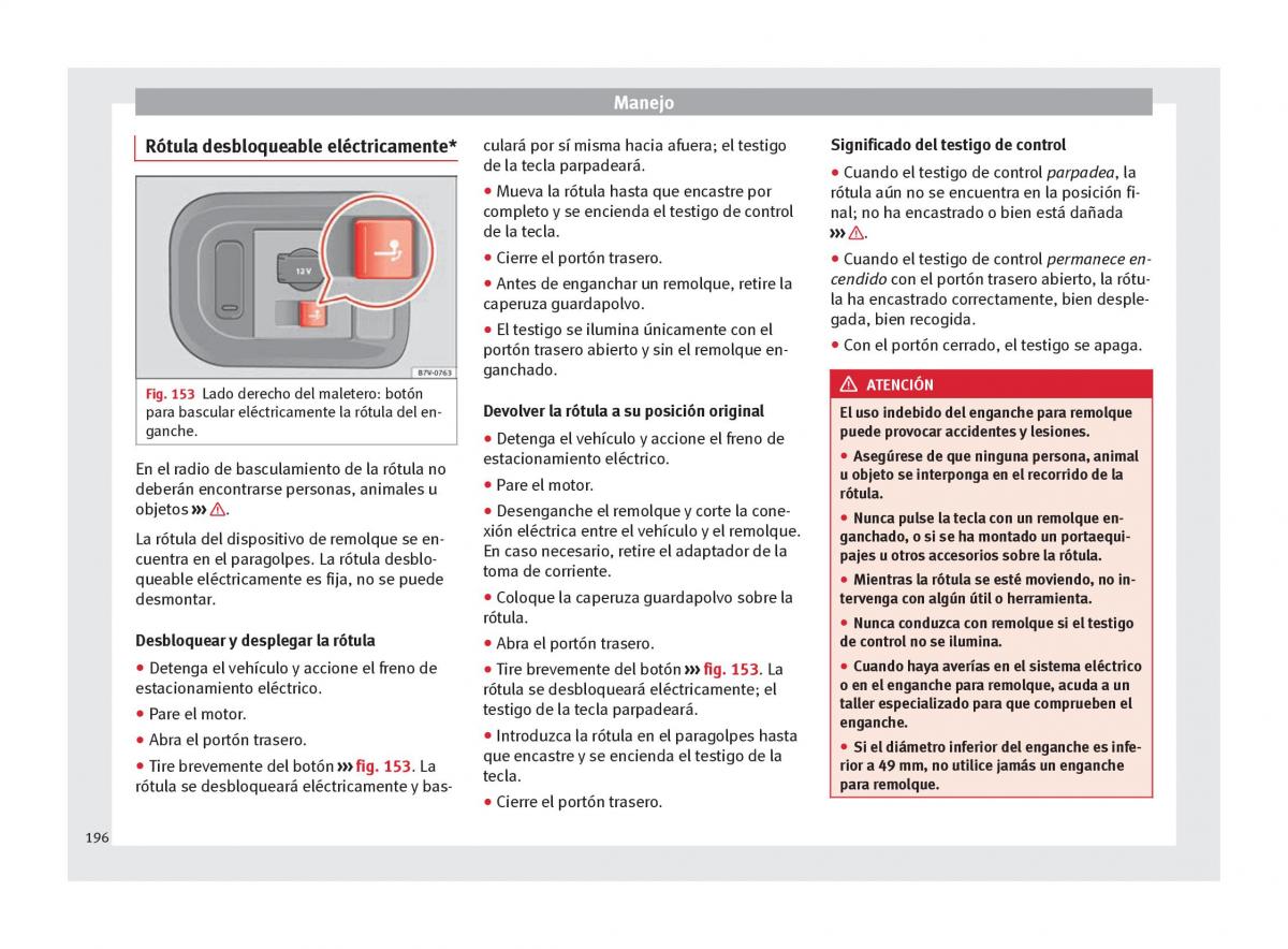 Seat Alhambra II 2 manual del propietario / page 198