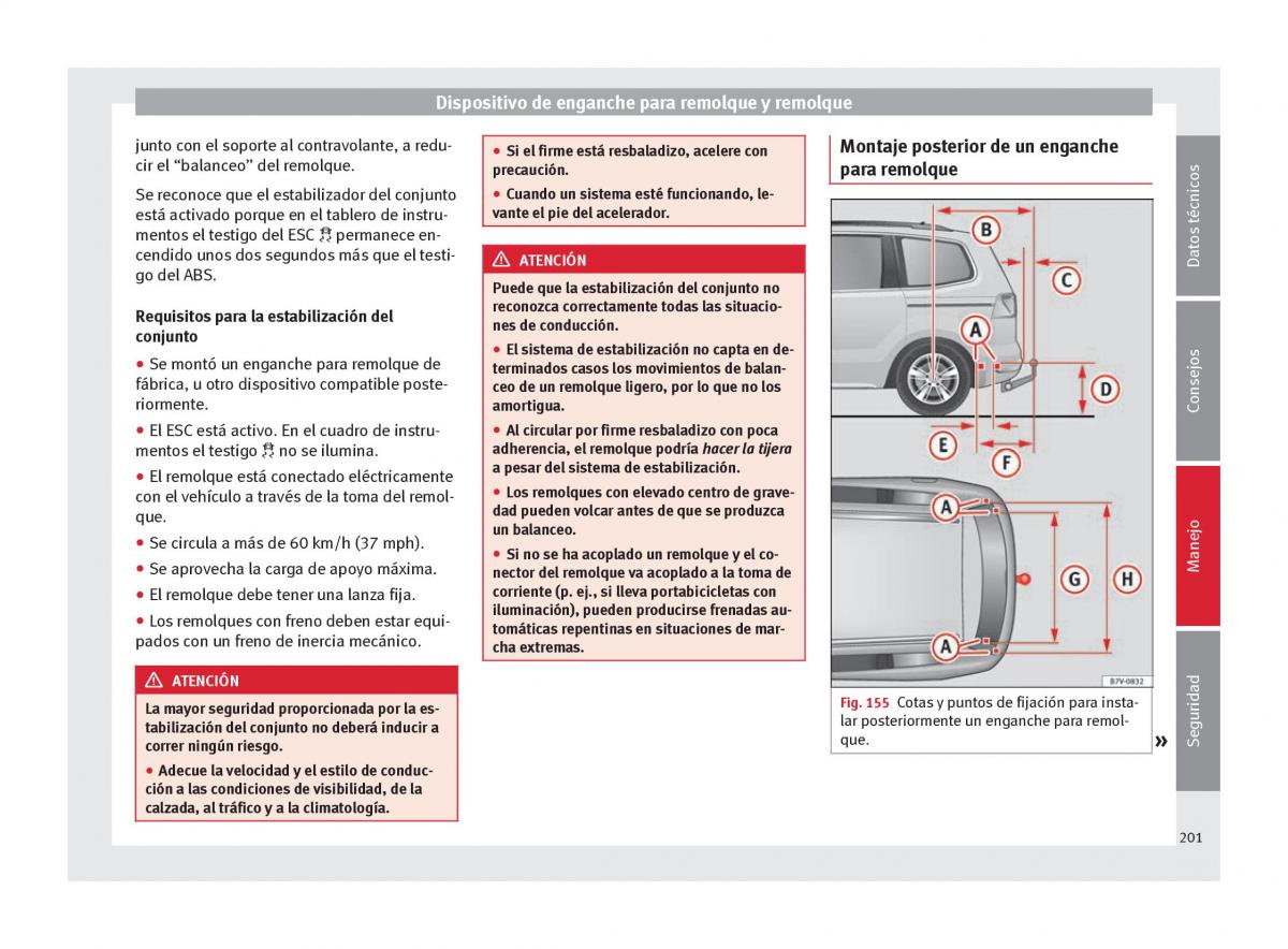 Seat Alhambra II 2 manual del propietario / page 203