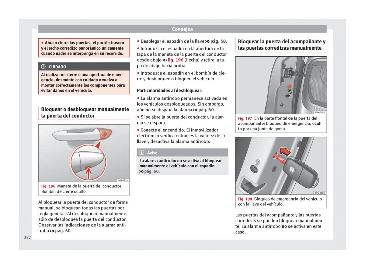 Seat Alhambra II 2 manual del propietario / page 284