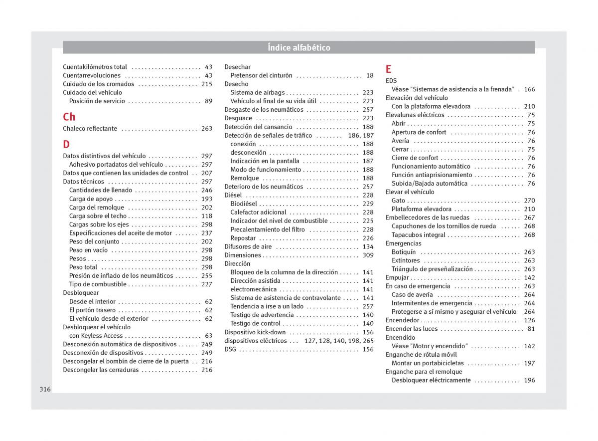 Seat Alhambra II 2 manual del propietario / page 318