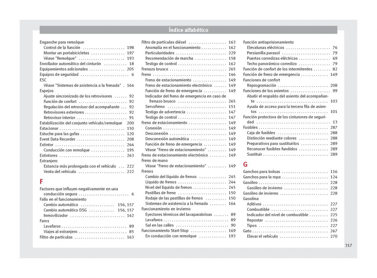 Seat Alhambra II 2 manual del propietario / page 319