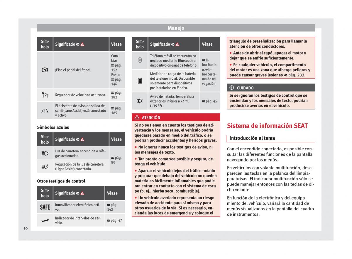 Seat Alhambra II 2 manual del propietario / page 52