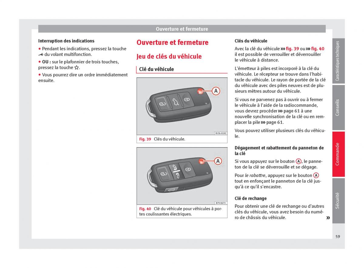 Seat Alhambra II 2 manuel du proprietaire / page 61