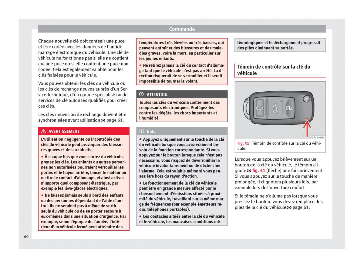 Seat Alhambra II 2 manuel du proprietaire / page 62