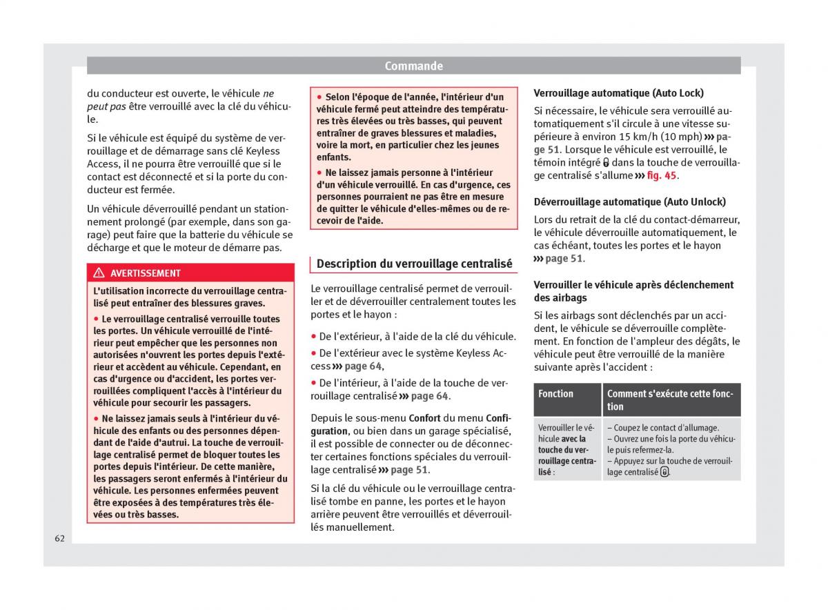 Seat Alhambra II 2 manuel du proprietaire / page 64