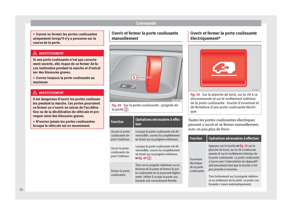 Seat Alhambra II 2 manuel du proprietaire / page 72