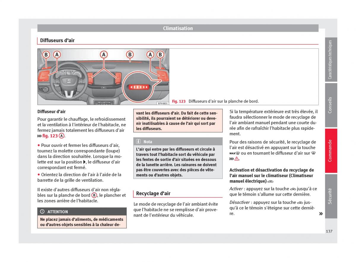 Seat Alhambra II 2 manuel du proprietaire / page 139