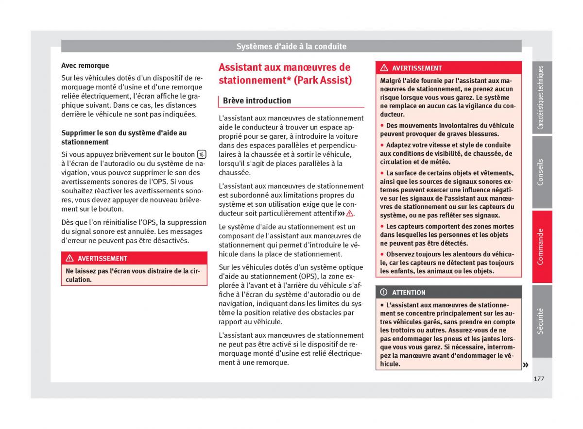 Seat Alhambra II 2 manuel du proprietaire / page 179