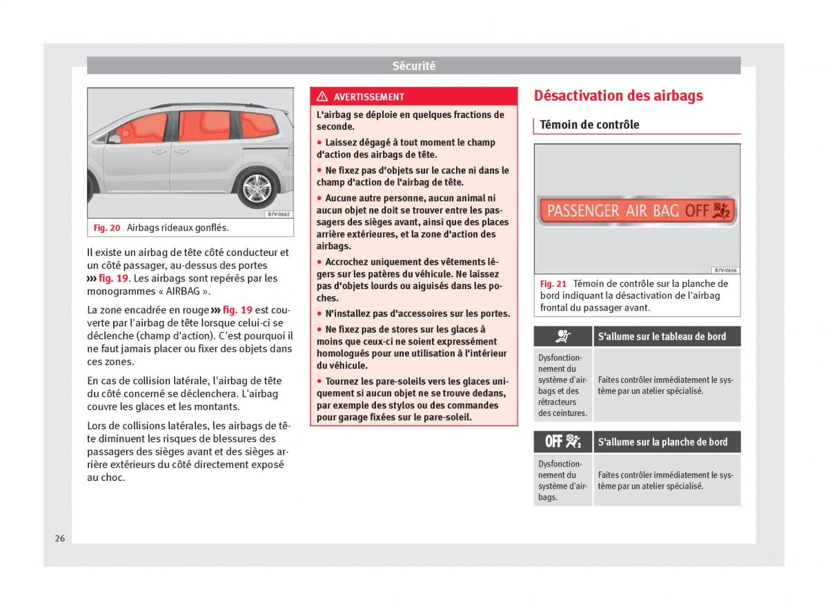 Seat Alhambra II 2 manuel du proprietaire / page 28