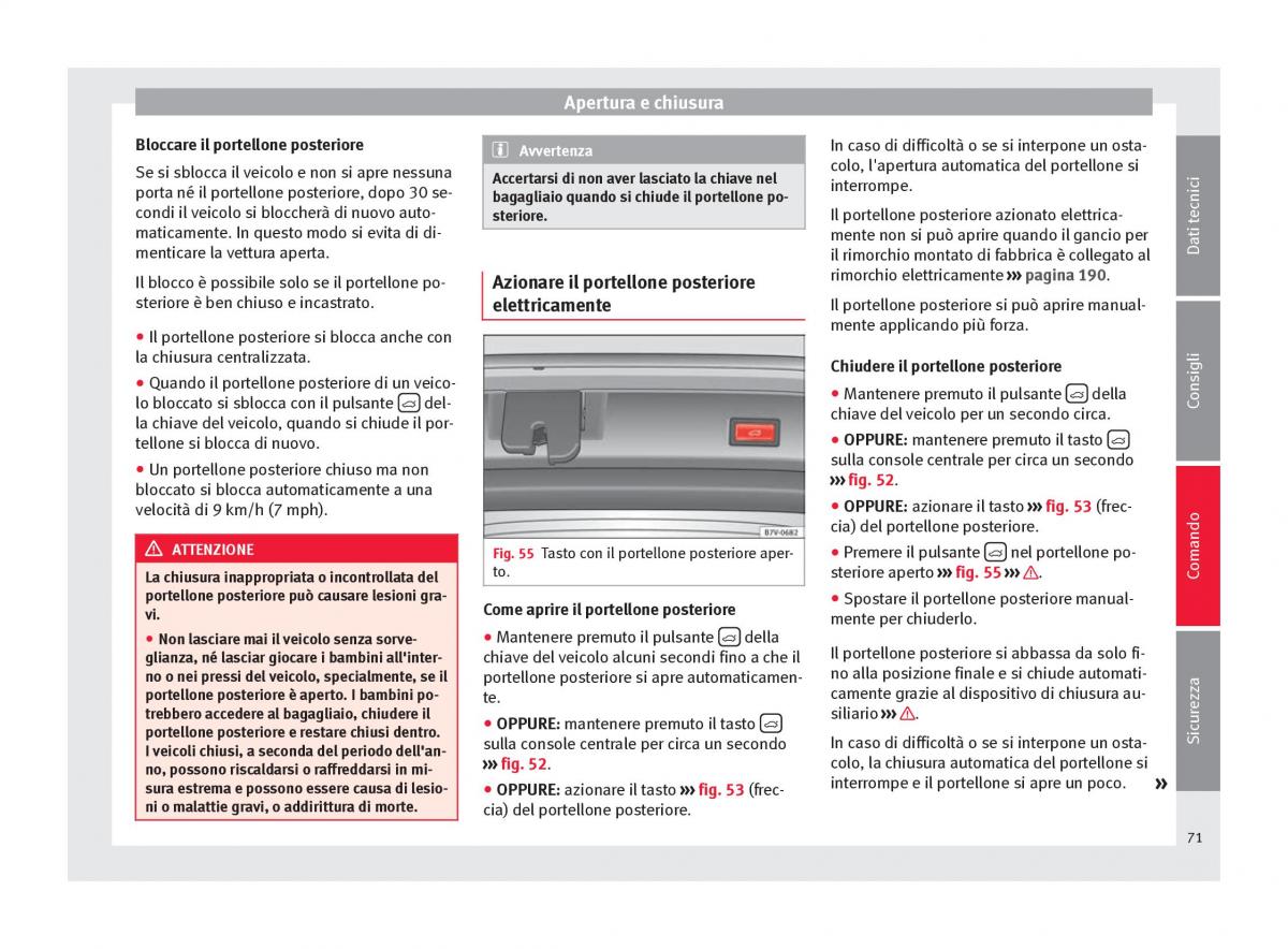 Seat Alhambra II 2 manuale del proprietario / page 73