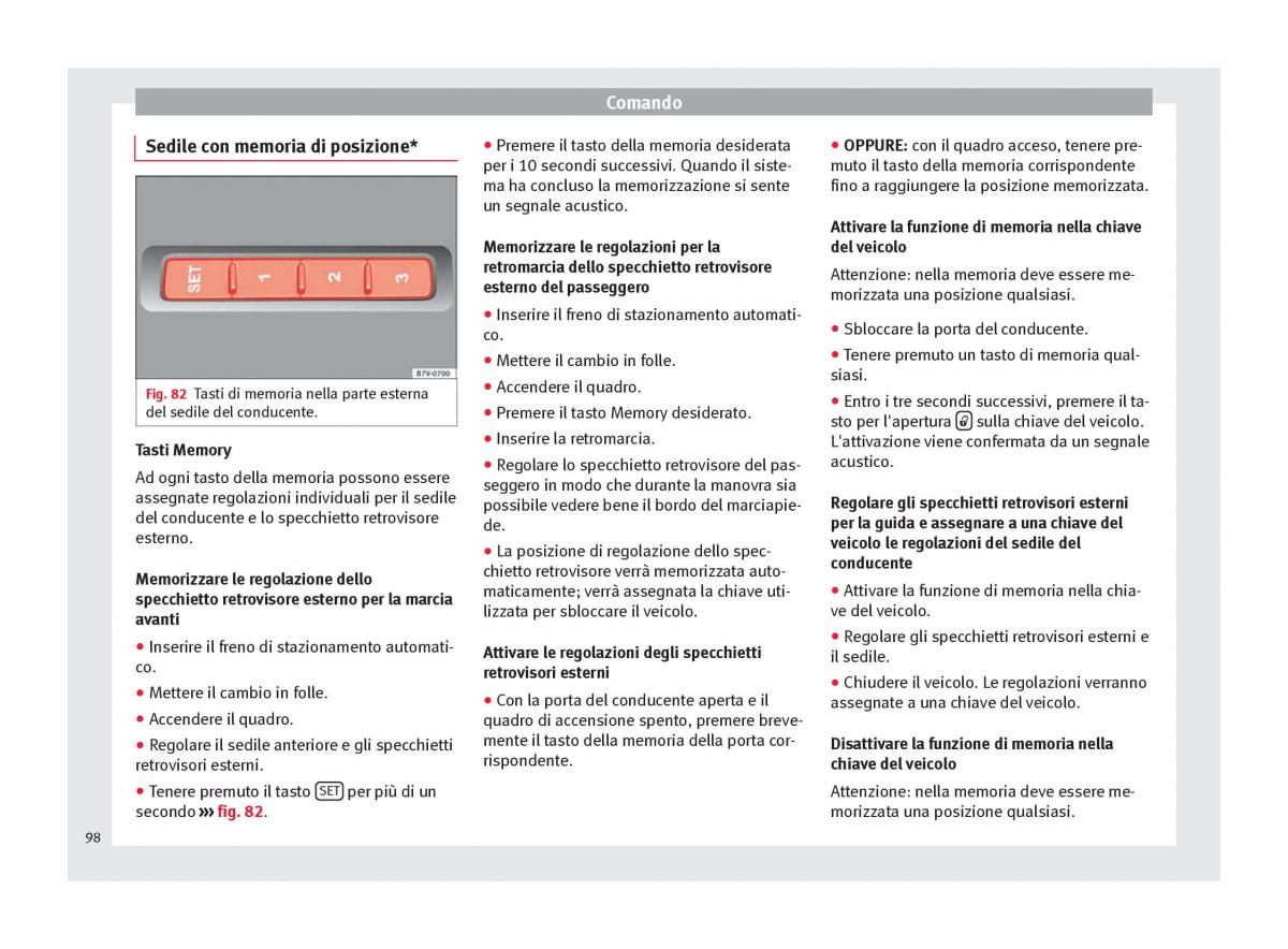 Seat Alhambra II 2 manuale del proprietario / page 100