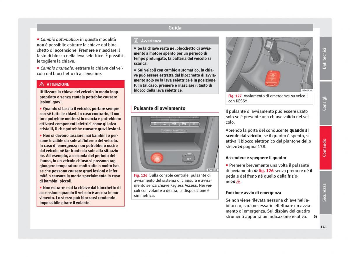 Seat Alhambra II 2 manuale del proprietario / page 143