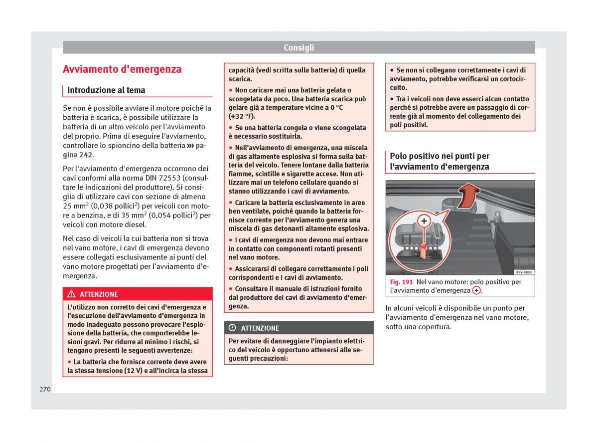 Seat Alhambra II 2 manuale del proprietario / page 272