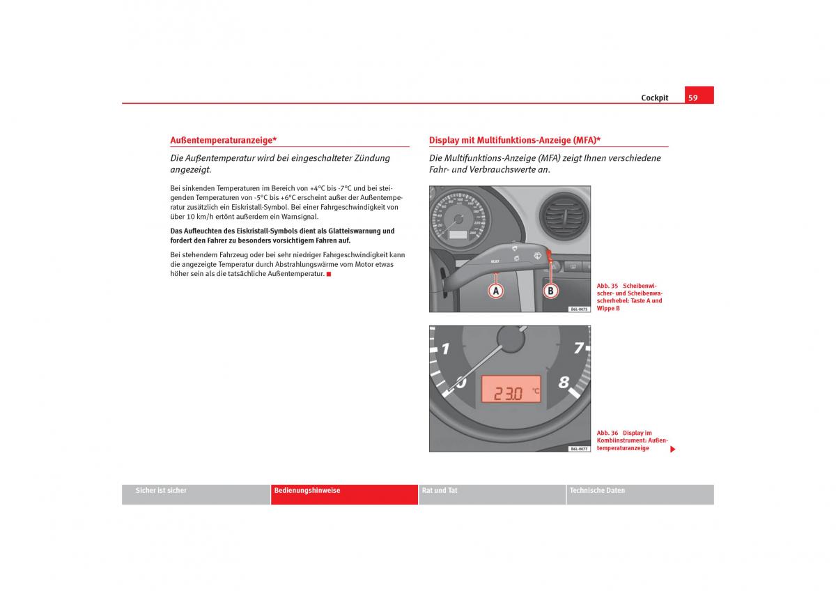 Seat Cordoba II 2 Handbuch / page 61