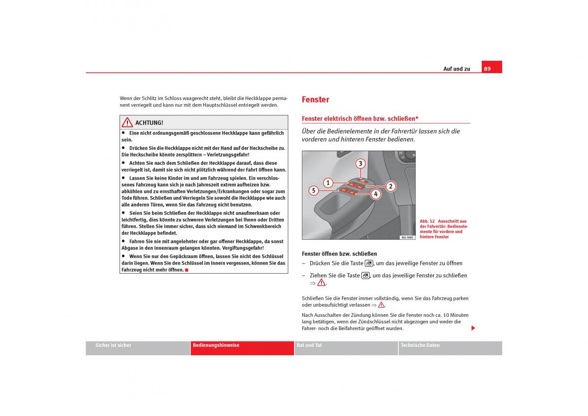 Seat Cordoba II 2 Handbuch / page 91