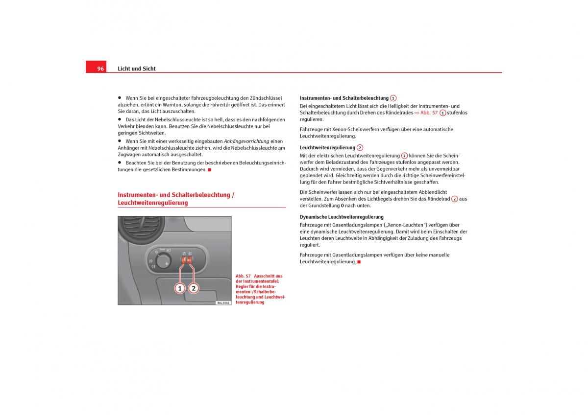 Seat Cordoba II 2 Handbuch / page 98