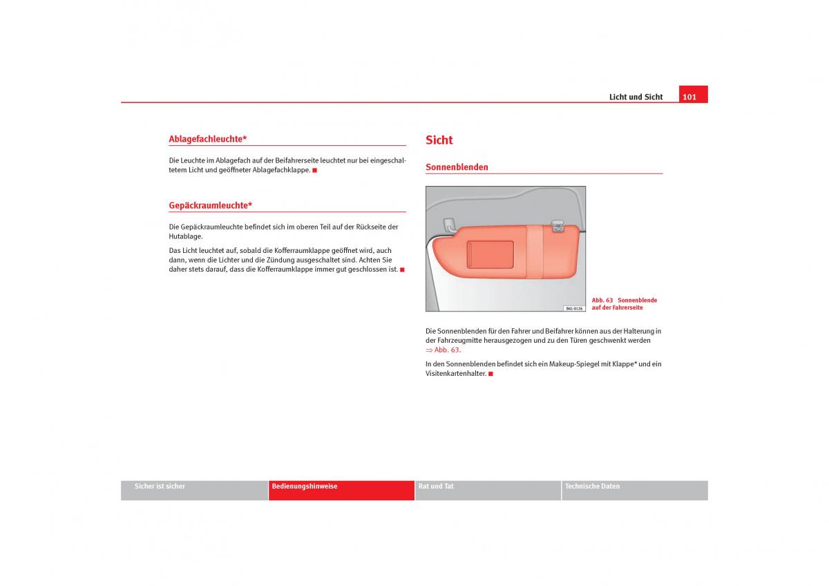 Seat Cordoba II 2 Handbuch / page 103